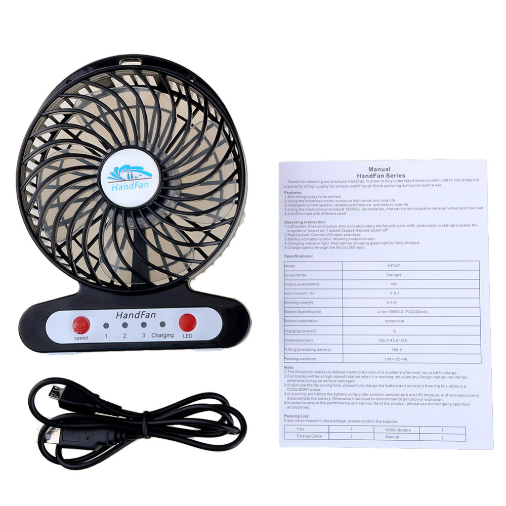 4 ġ  ޴   Handfan ȣ ̴  ventilateur/4 inch Rechargeable Portable Hand Fan Handfan ventilator mini fan ventilateur